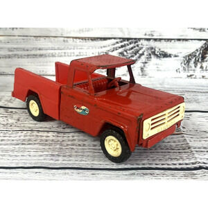 Vintage 1950'S 60’s Structo Red Pressed Steal Plastic Toy Pickup Truck